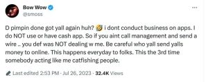 Bow Wow Addresses Lawsuit Alleging Scammed Child Rapper Out Of $10K 2